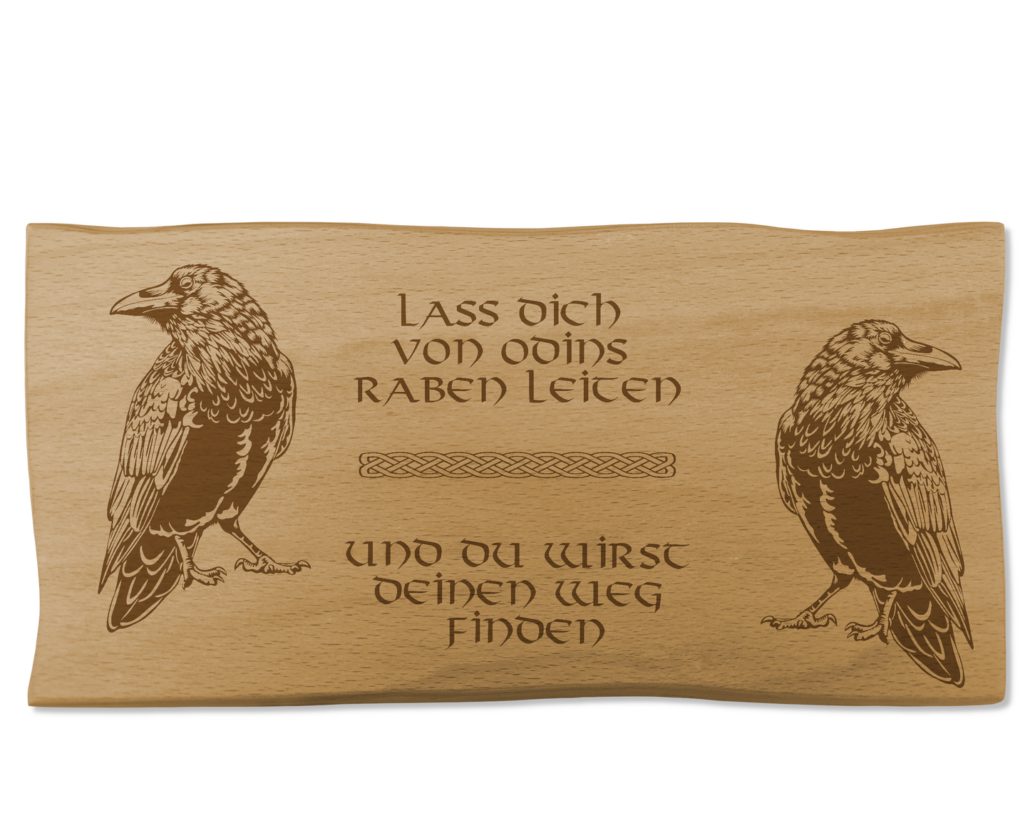 Wikinger Deko Holzschild - lass dich leiten