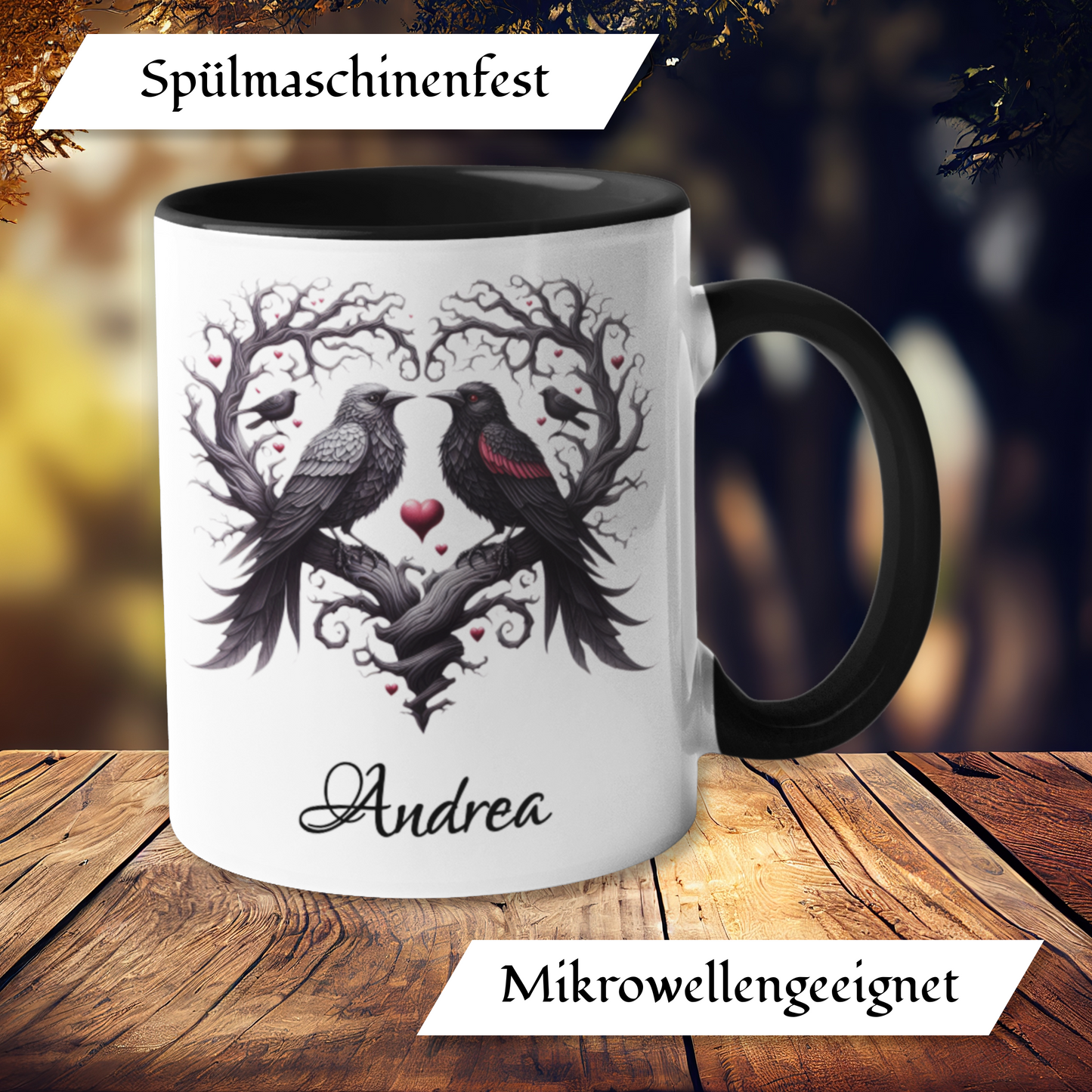 Personalisierte Gothic Tasse