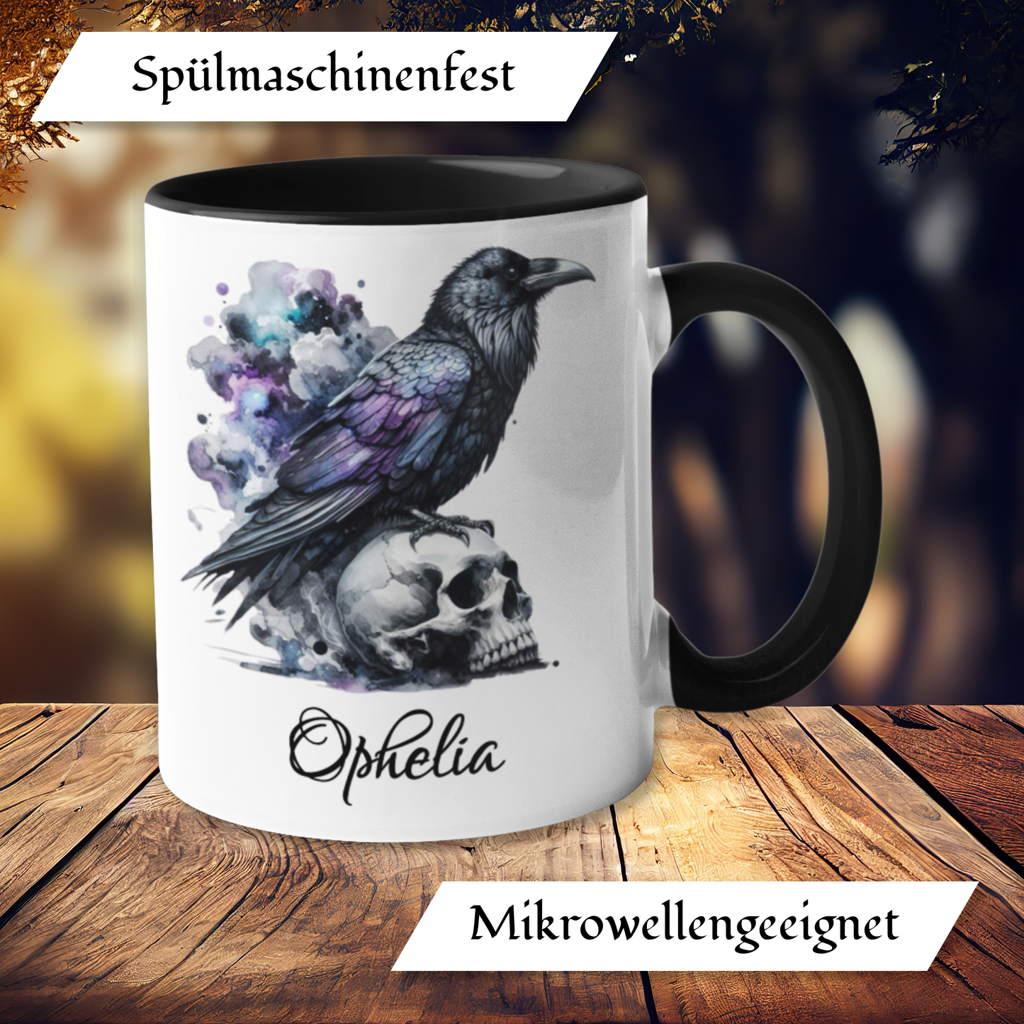 Personalisierte Gothic Tasse