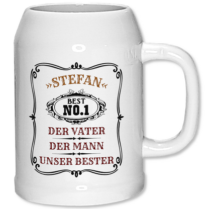 Personalisierter Krug für Papi und Mutti 0,5l