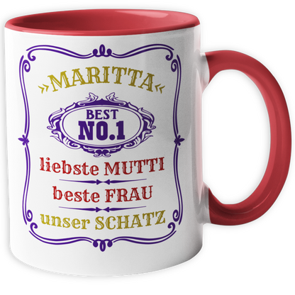 Personalisierte Tasse für Papi und Mutti