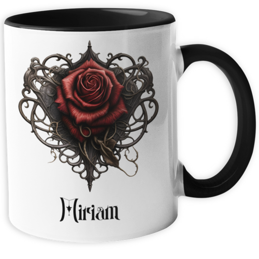 Personalisierte Gothic Tasse