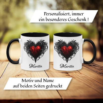 Personalisierte Gothic Tasse