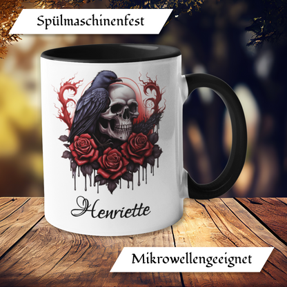 Personalisierte Gothic Tasse