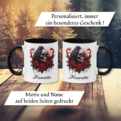 Personalisierte Gothic Tasse