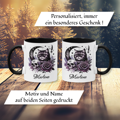 Personalisierte Gothic Tasse