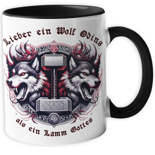 Spruchtasse  lieber ein Wolf Odins