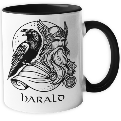 Personalisierte Wikinger Tasse | Motiv Odin